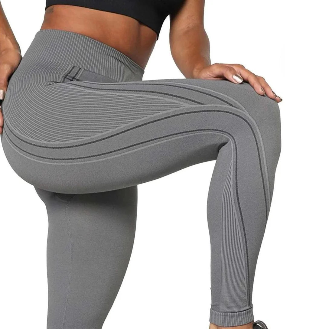 Calça Legging Max Lupo Sem Costura Fitness Sustentação :Feminino - Cinza