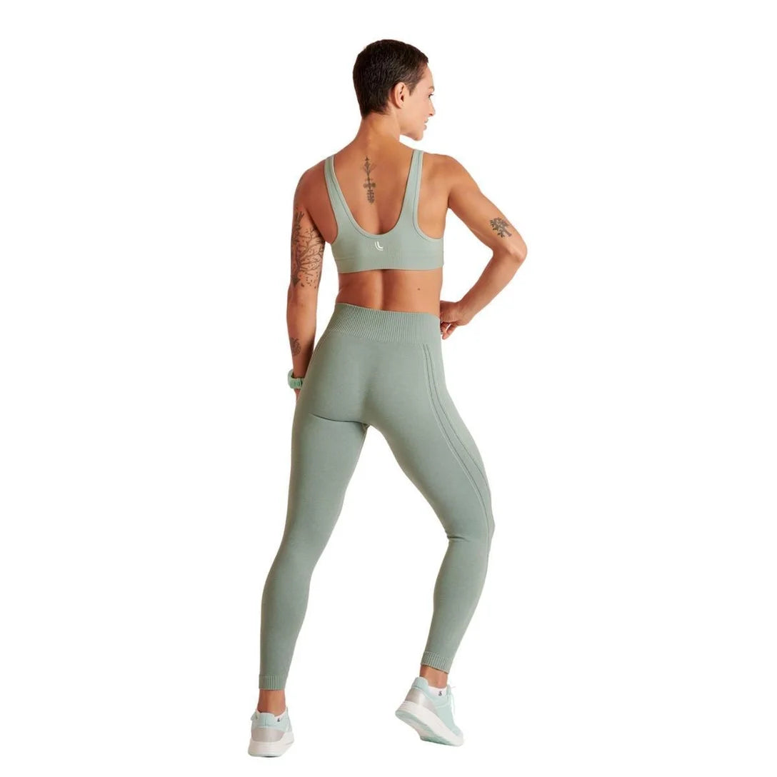 Calça Legging Max Lupo Sem Costura Fitness Sustentação :Feminino - Verde