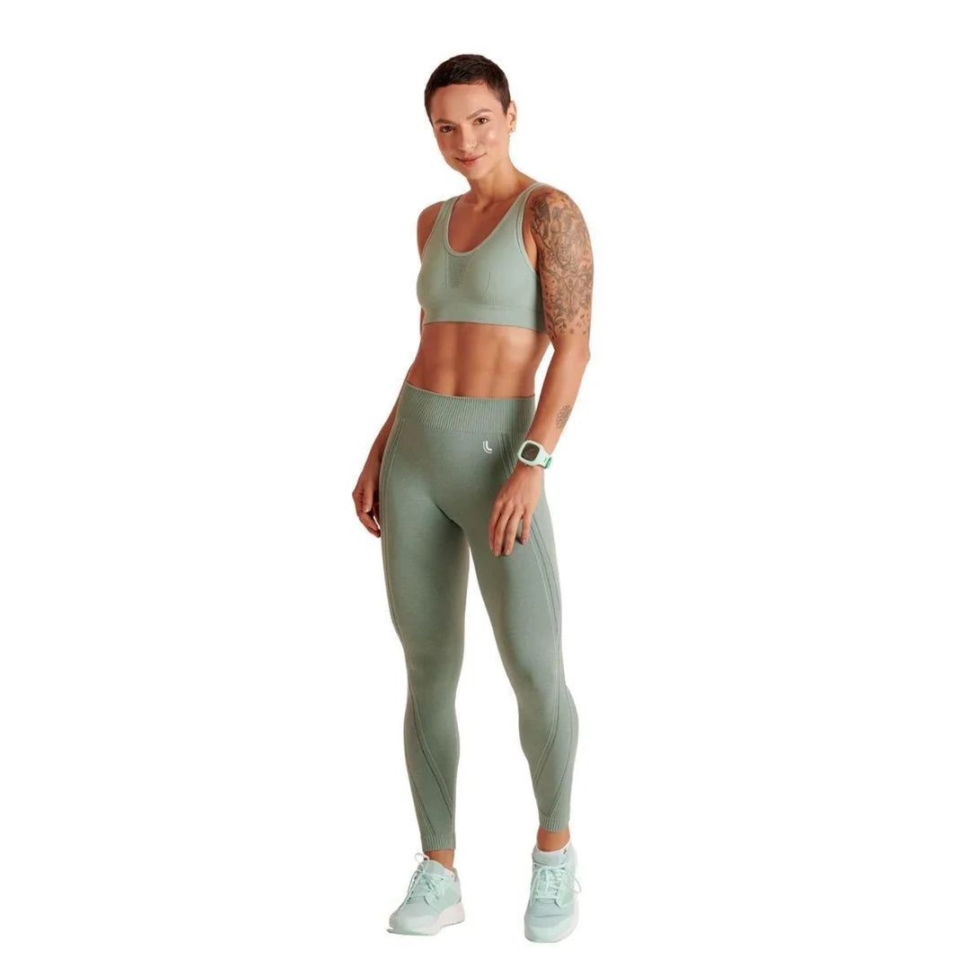 Calça Legging Max Lupo Sem Costura Fitness Sustentação :Feminino - Verde