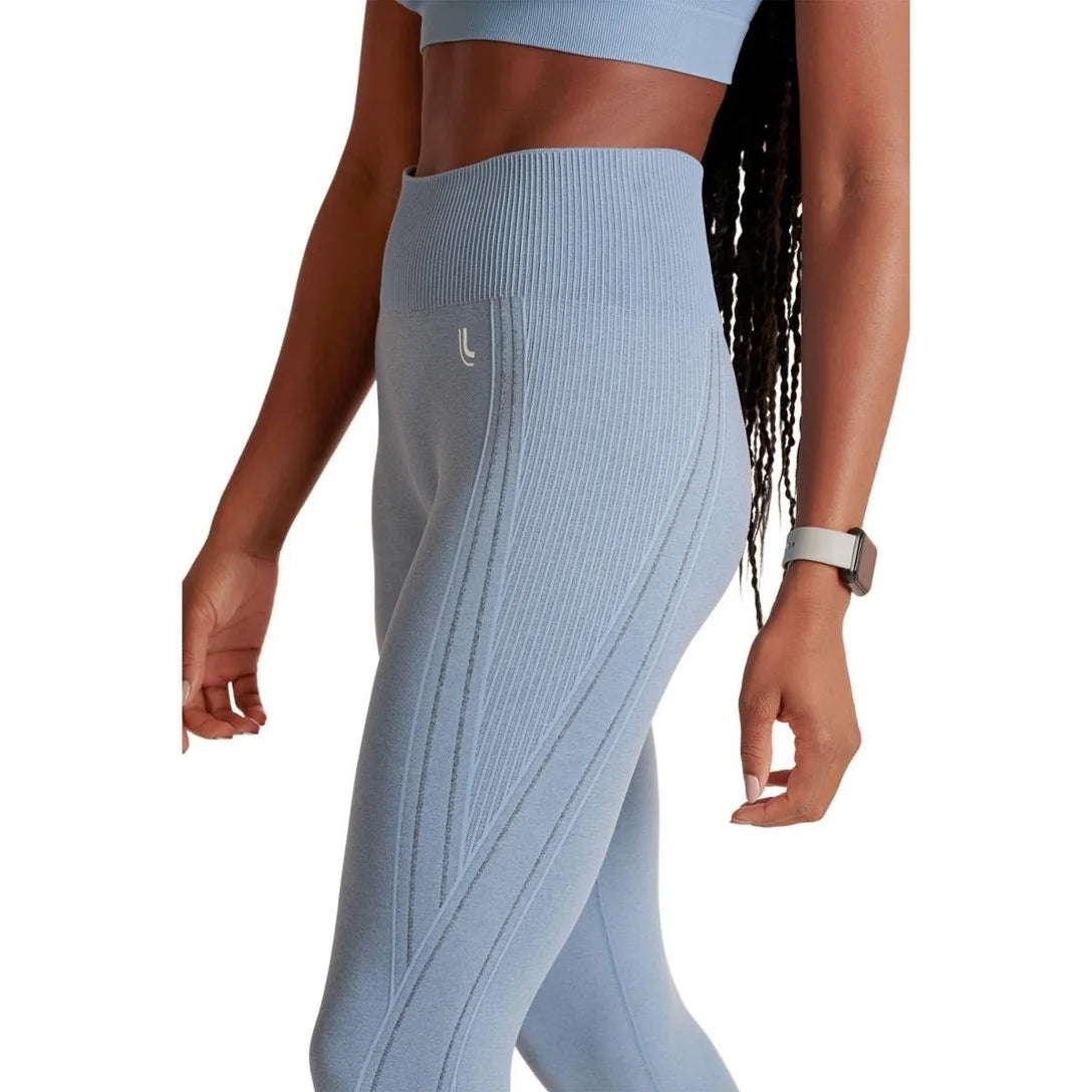 Calça Legging Max Lupo Sem Costura Fitness Sustentação :Feminino - Azul Claro