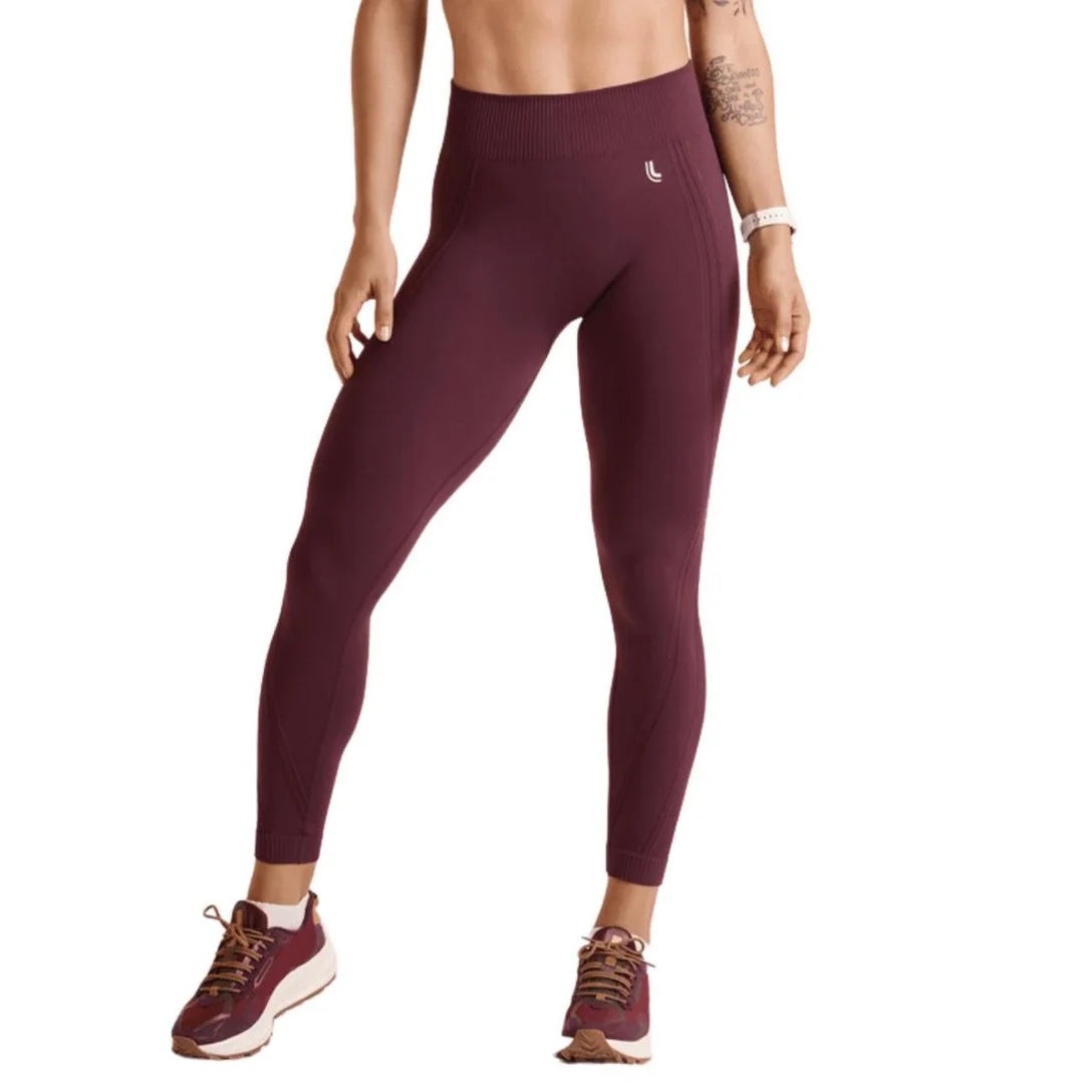 Calça Legging Max Lupo Sem Costura Fitness Sustentação :Feminino -Roxo