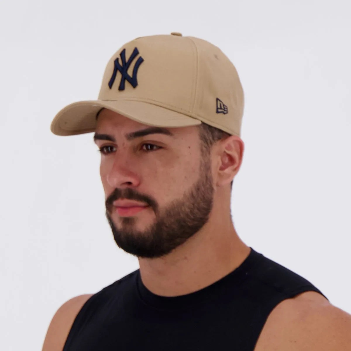 Boné New Era MLB New York Yankees 940 Bege e Preto