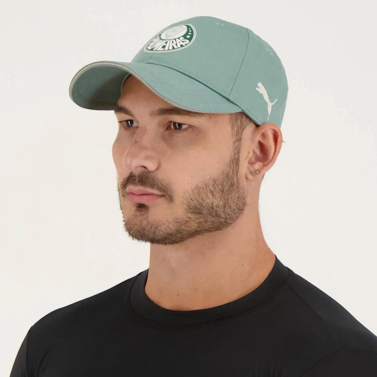 Boné Puma Palmeiras Training Verde e Branco
