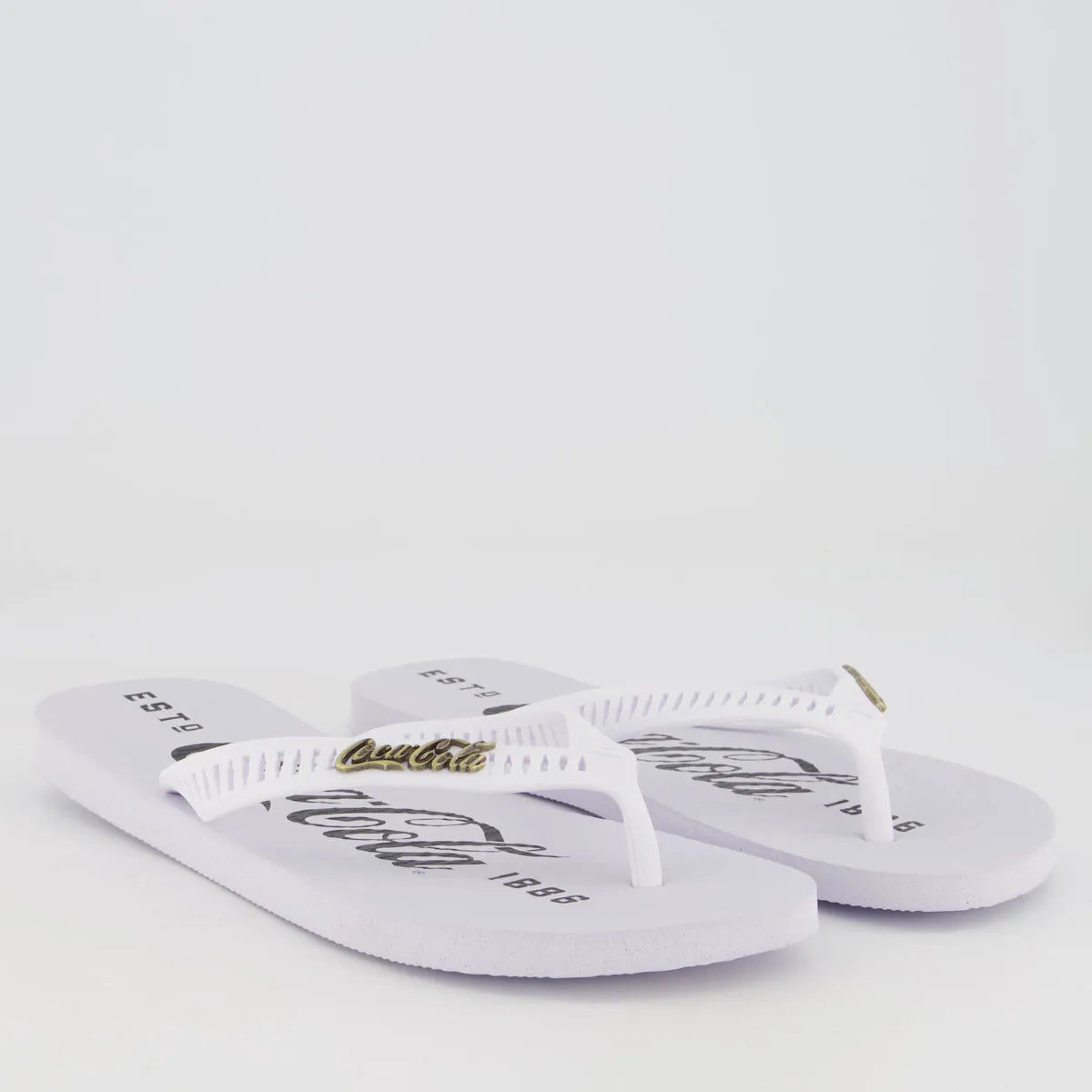 Chinelo Coca Cola 1886 Branco