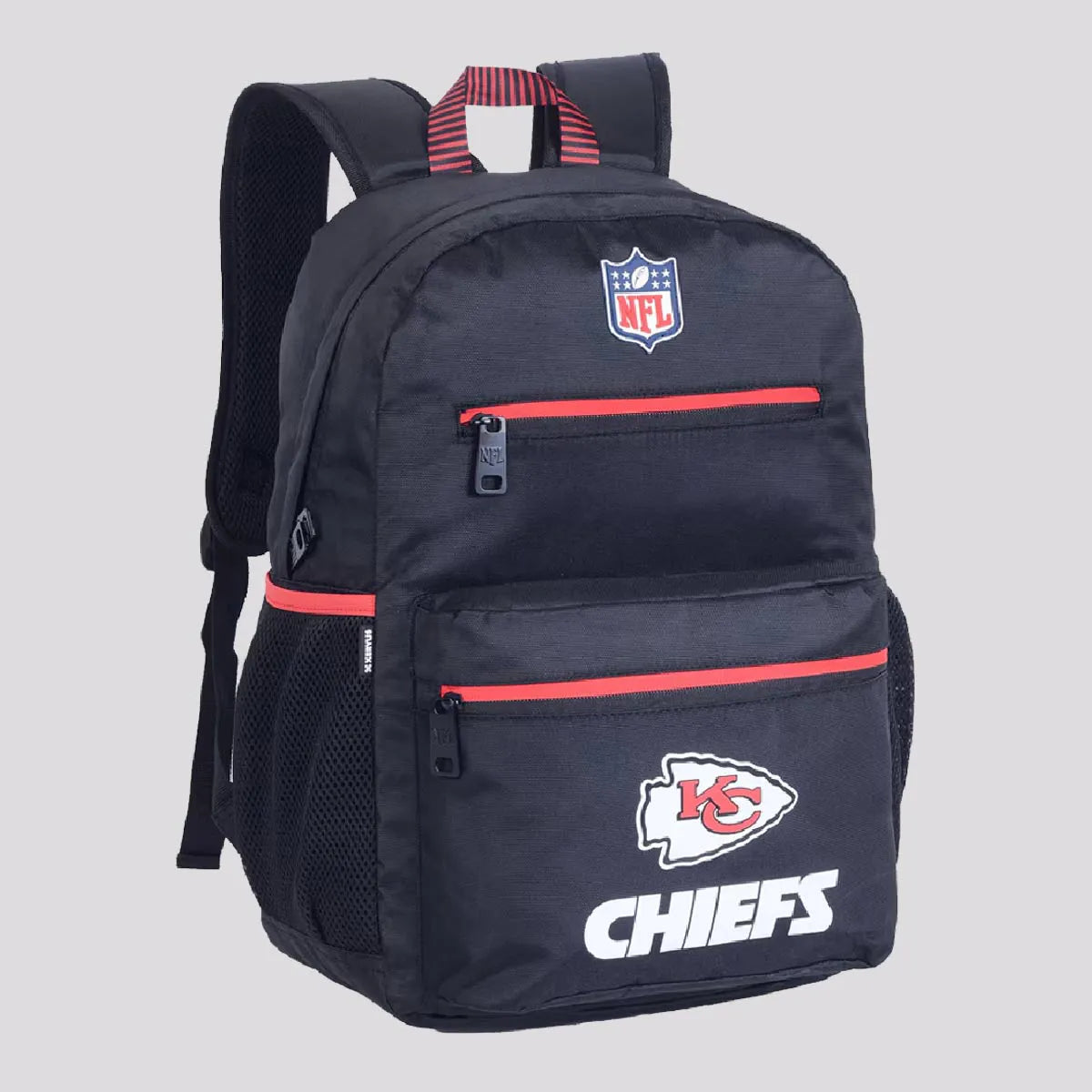 Mochila NFL Chiefs Esportiva Preta