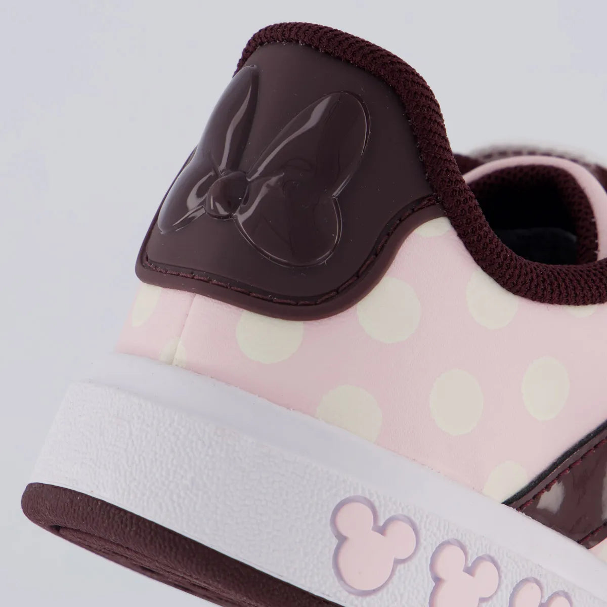 Tênis Adidas Court Minnie Juvenil Rosa e Bordô
