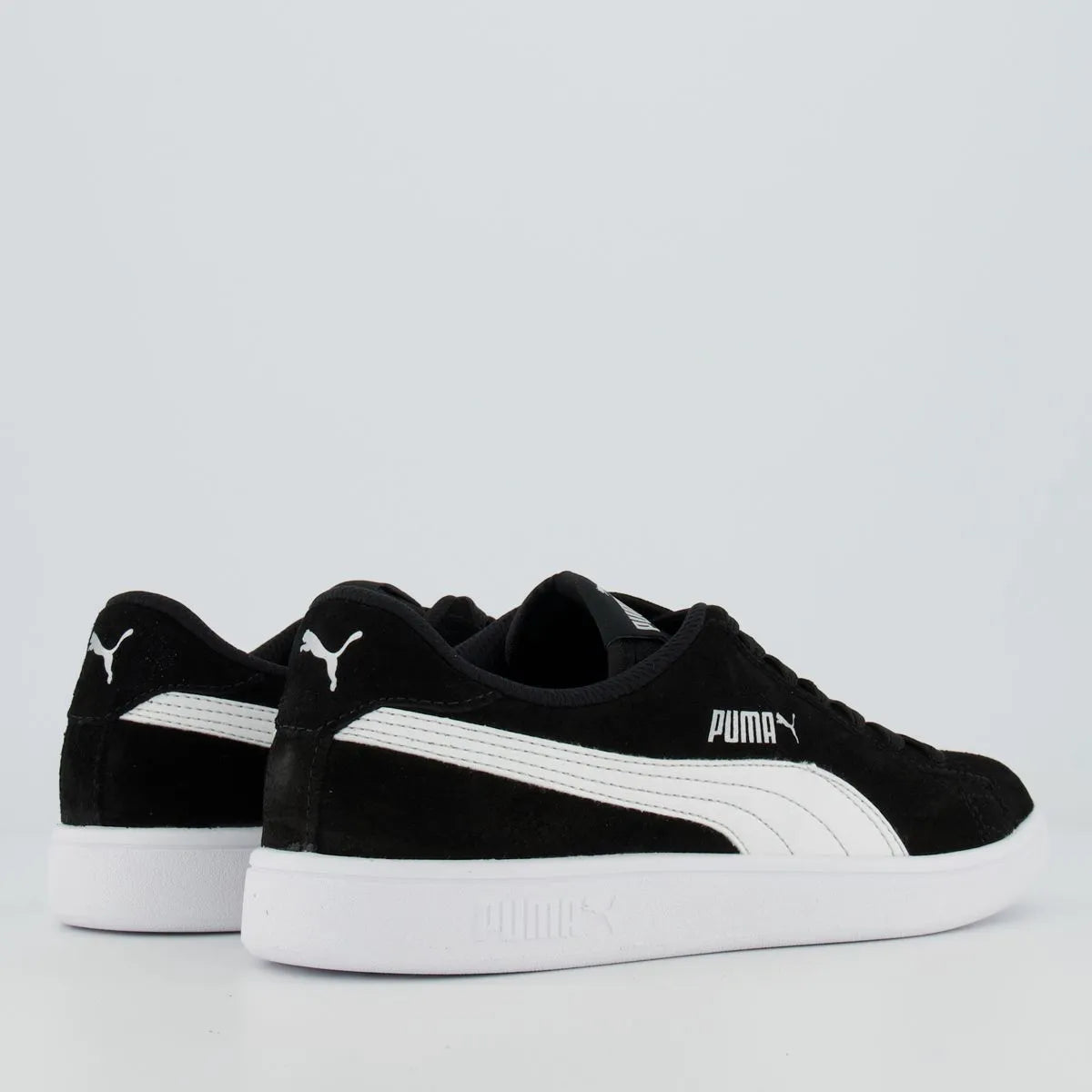 Tênis Puma Smash V2 Preto e Branco