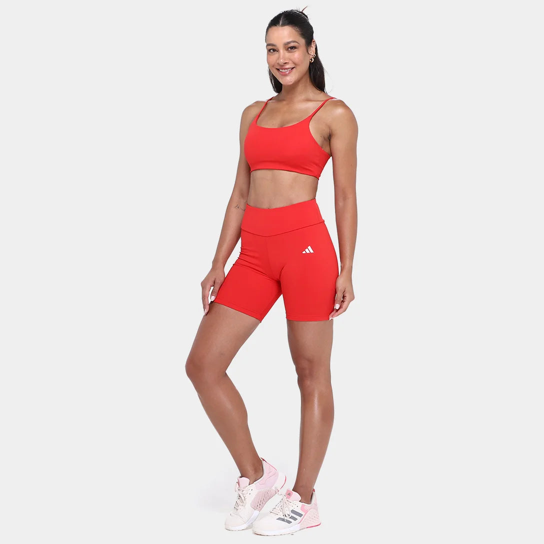 Short Adidas Treino Básico Feminino - Bordô