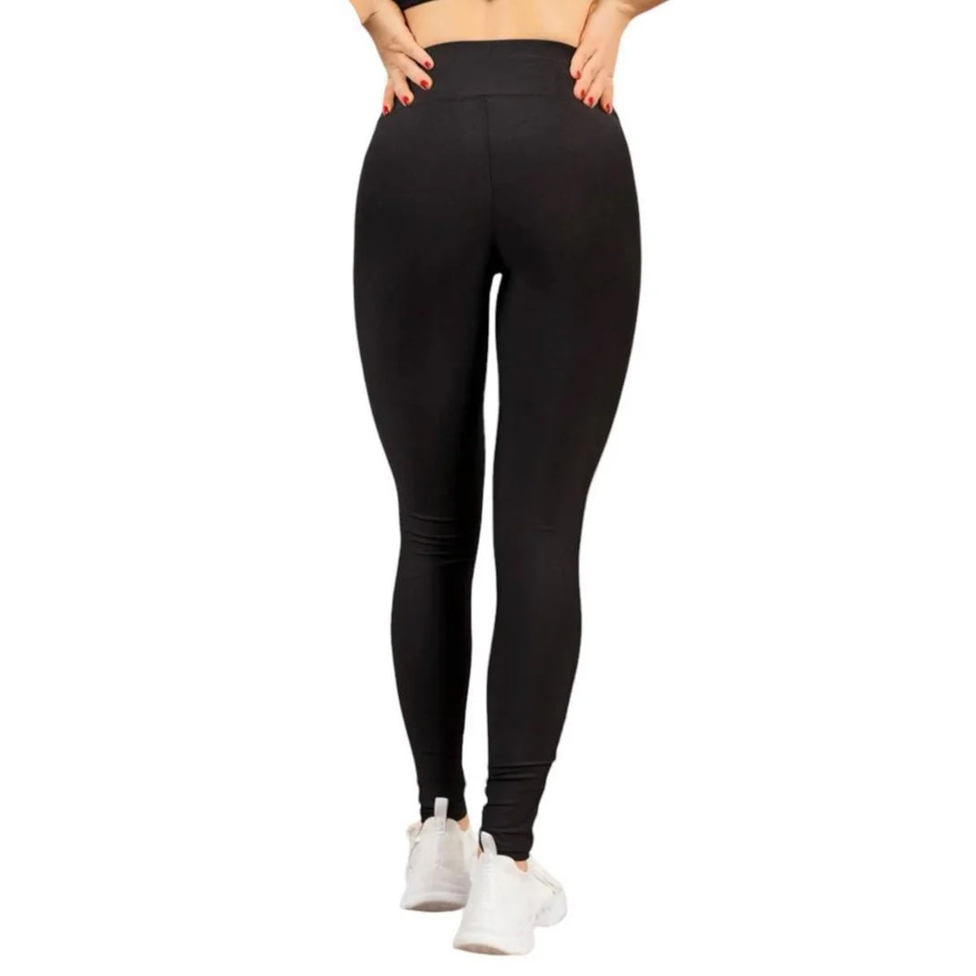 KIT 3 CALÇA Leg LEGGING REDINHA Cintura Alta Fitness Treino Casual Corrida Academia Cores 655 - Preto+Branco
