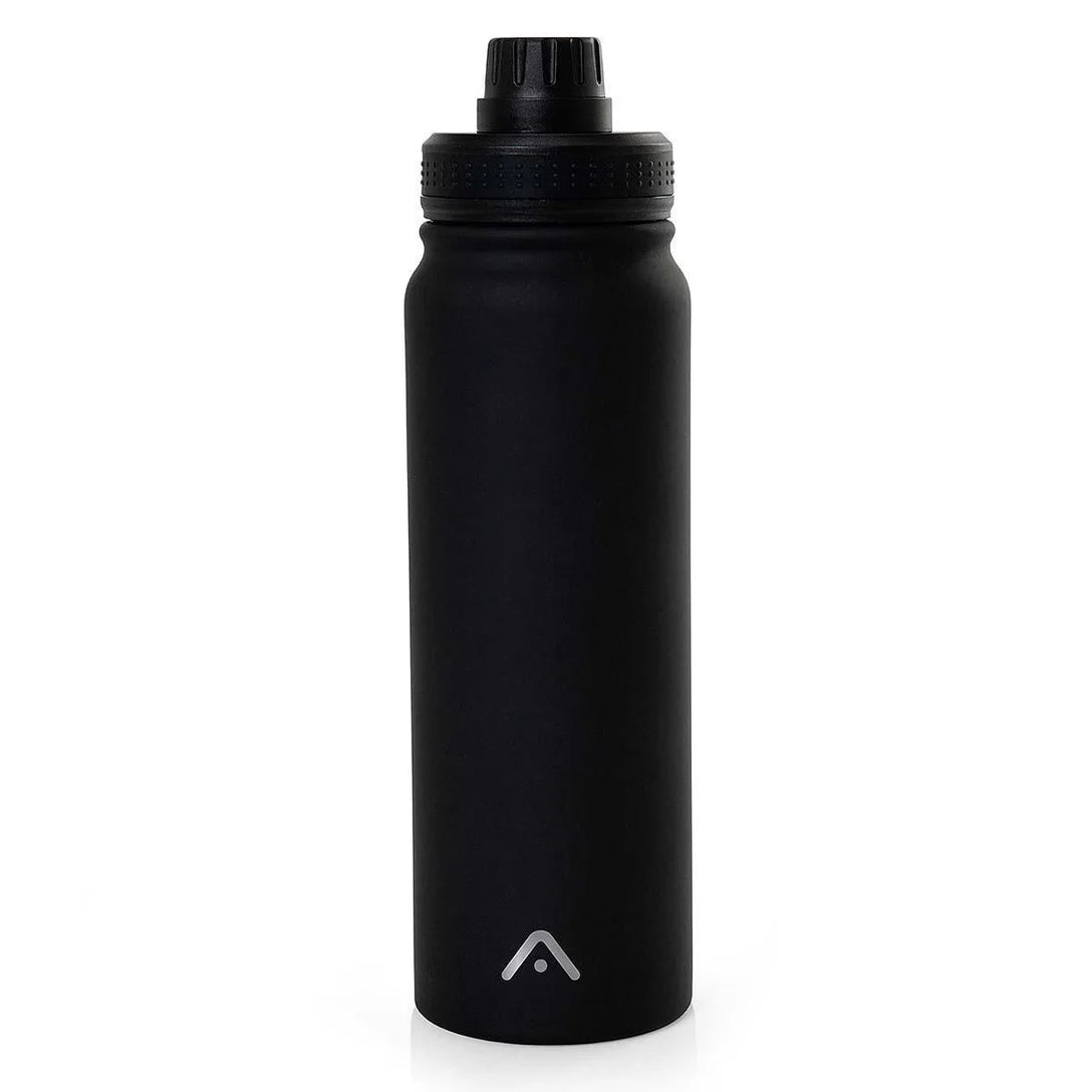 Garrafa Térmica Inox Academia 800ml Ysla Preta Alma Genius - Preto