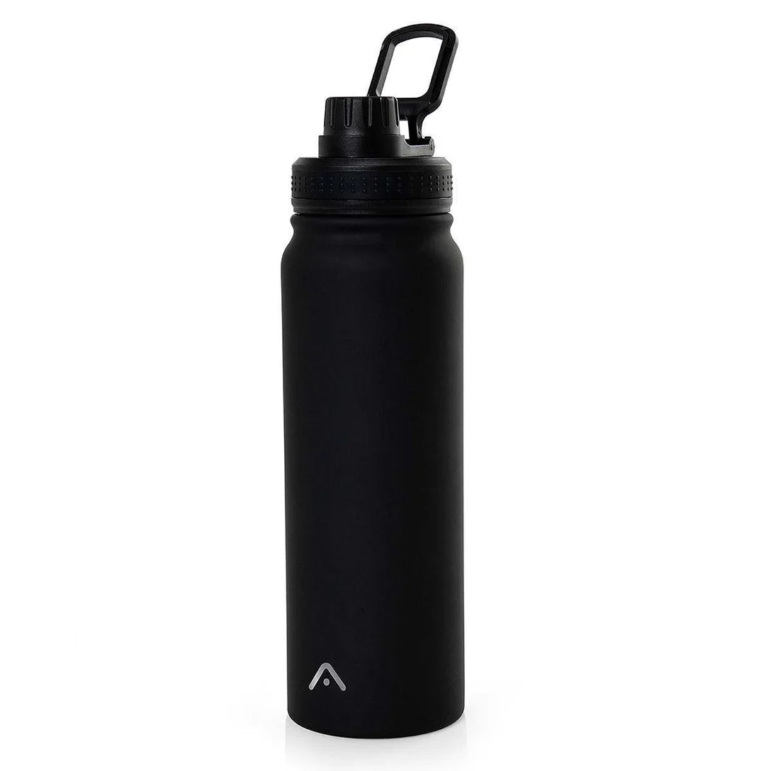 Garrafa Térmica Inox Academia 800ml Ysla Preta Alma Genius - Preto