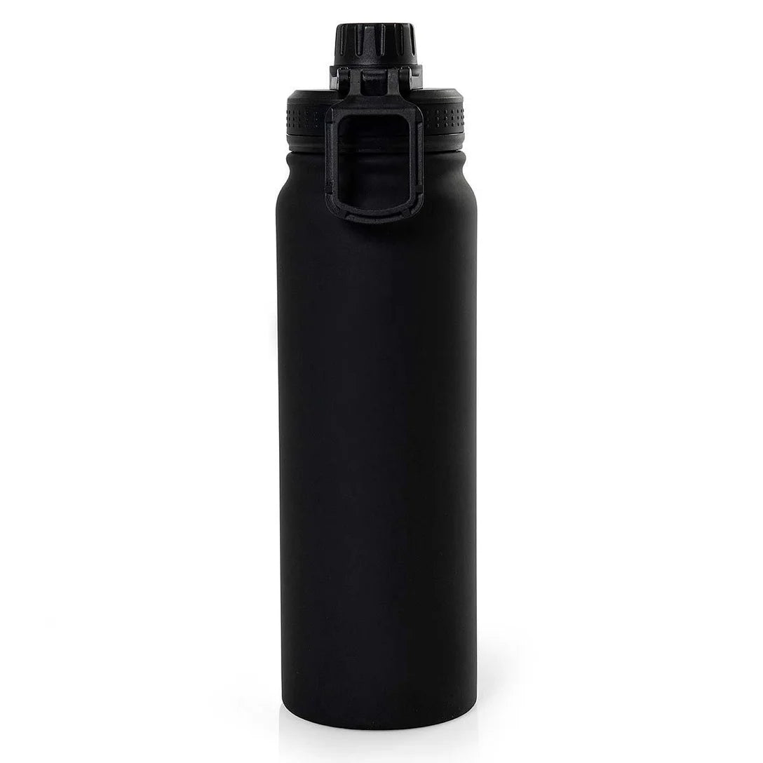 Garrafa Térmica Inox Academia 800ml Ysla Preta Alma Genius - Preto