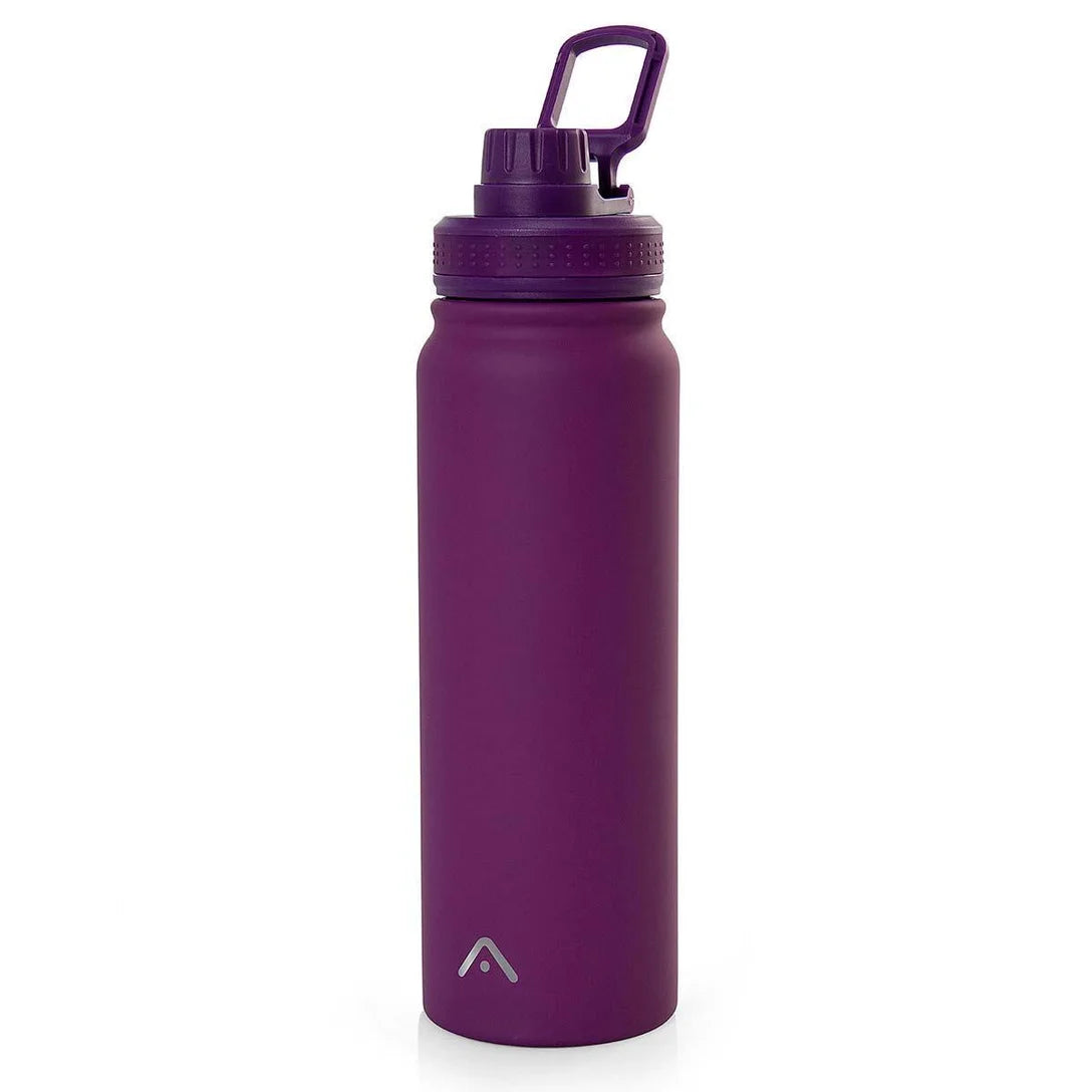 Garrafa Térmica 800ml Inox Academia Ysla Roxa Alma Genius - Lilás