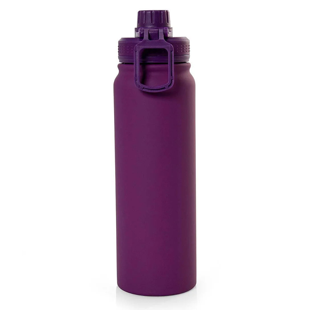 Garrafa Térmica 800ml Inox Academia Ysla Roxa Alma Genius - Lilás