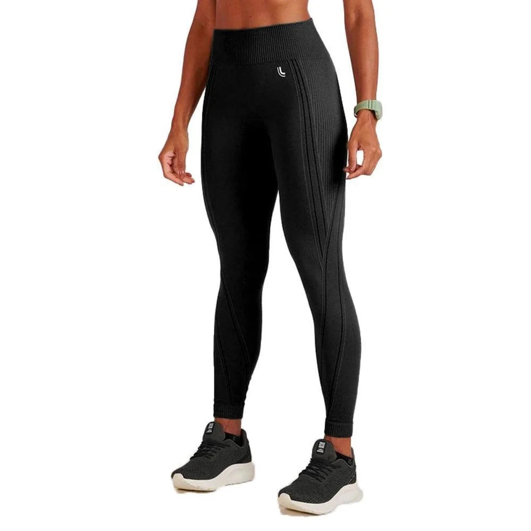 Calça Legging Max Lupo Sem Costura Fitness Sustentação :Feminino - Preto