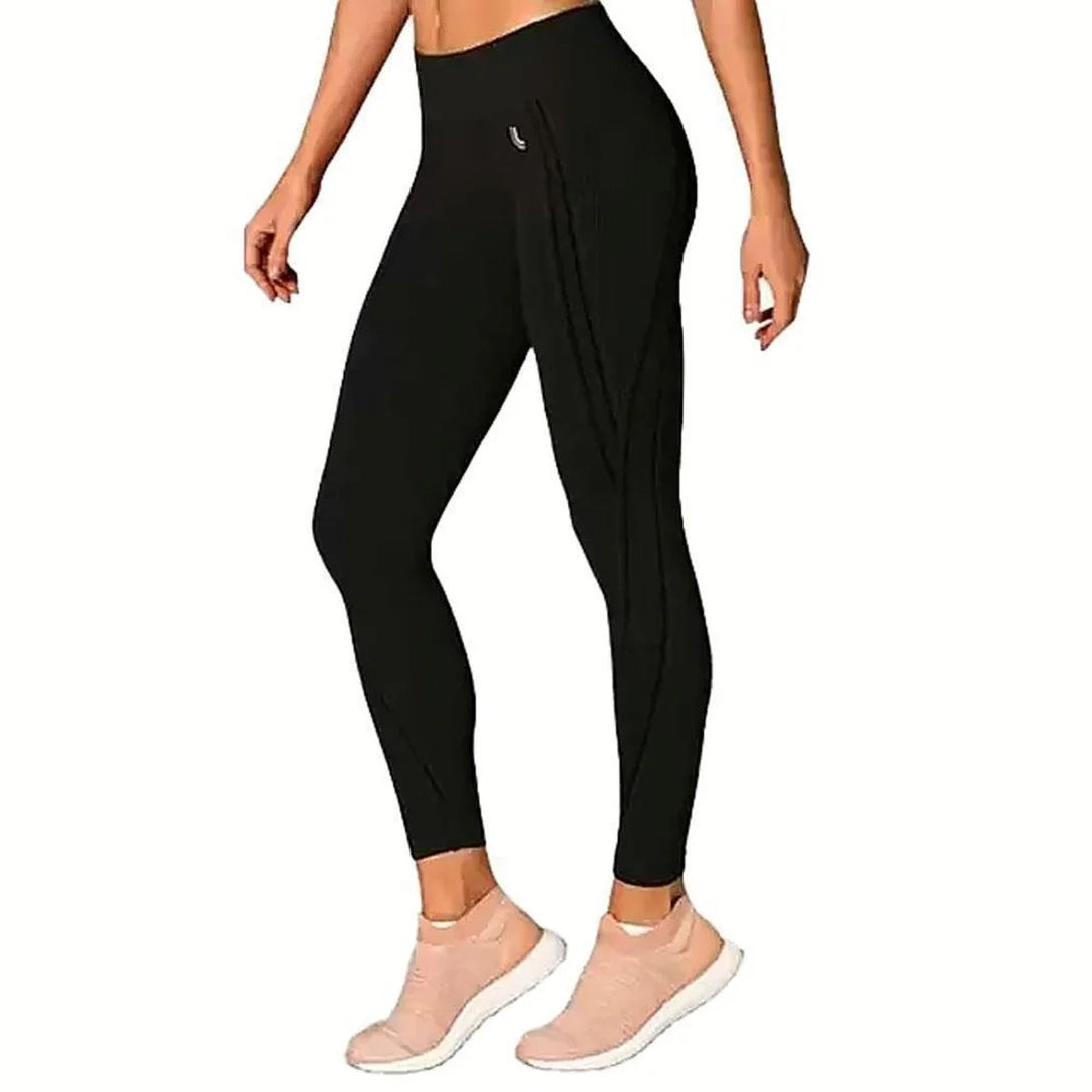 Calça Legging Max Lupo Sem Costura Fitness Sustentação :Feminino - Preto