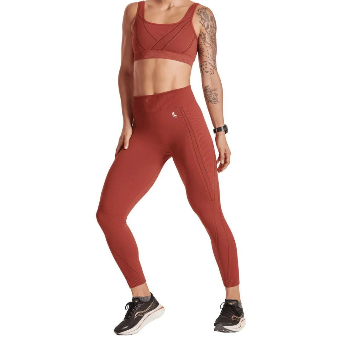 Calça Legging Max Lupo Sem Costura Fitness Sustentação :Feminino - Laranja