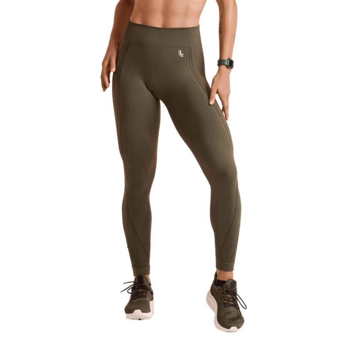Calça Legging Max Lupo Sem Costura Fitness Sustentação :Feminino - Verde Militar