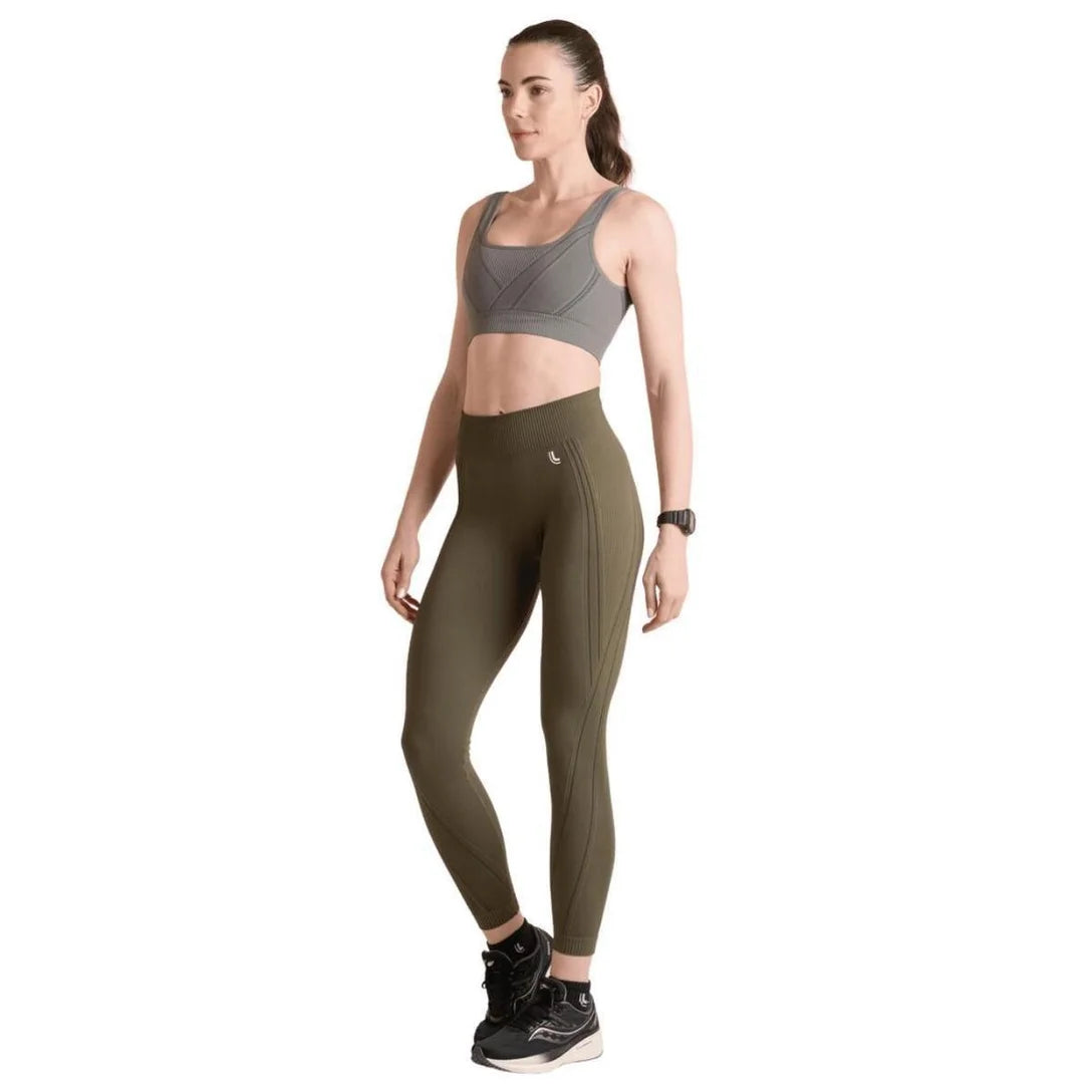 Calça Legging Max Lupo Sem Costura Fitness Sustentação :Feminino - Verde Militar
