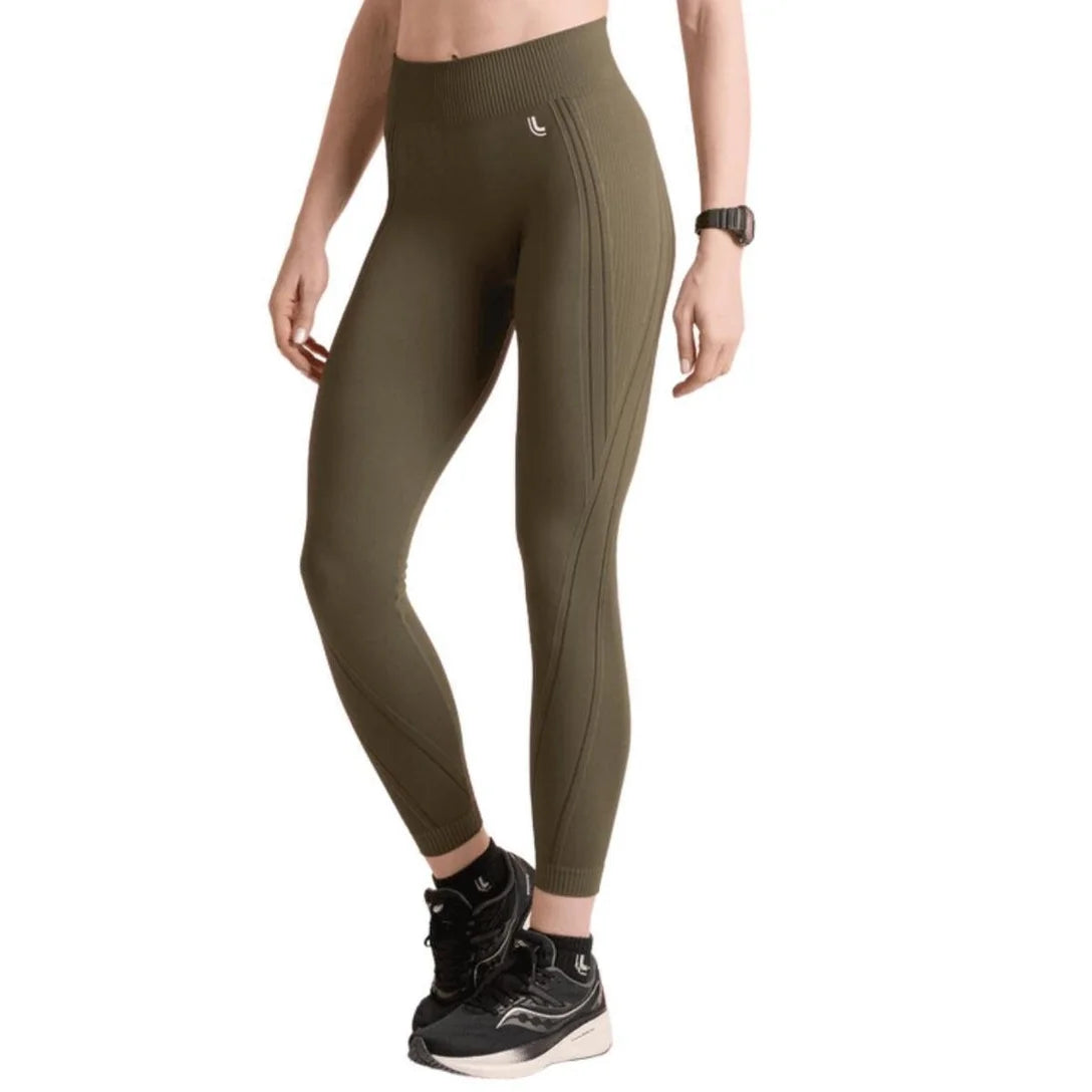 Calça Legging Max Lupo Sem Costura Fitness Sustentação :Feminino - Verde Militar