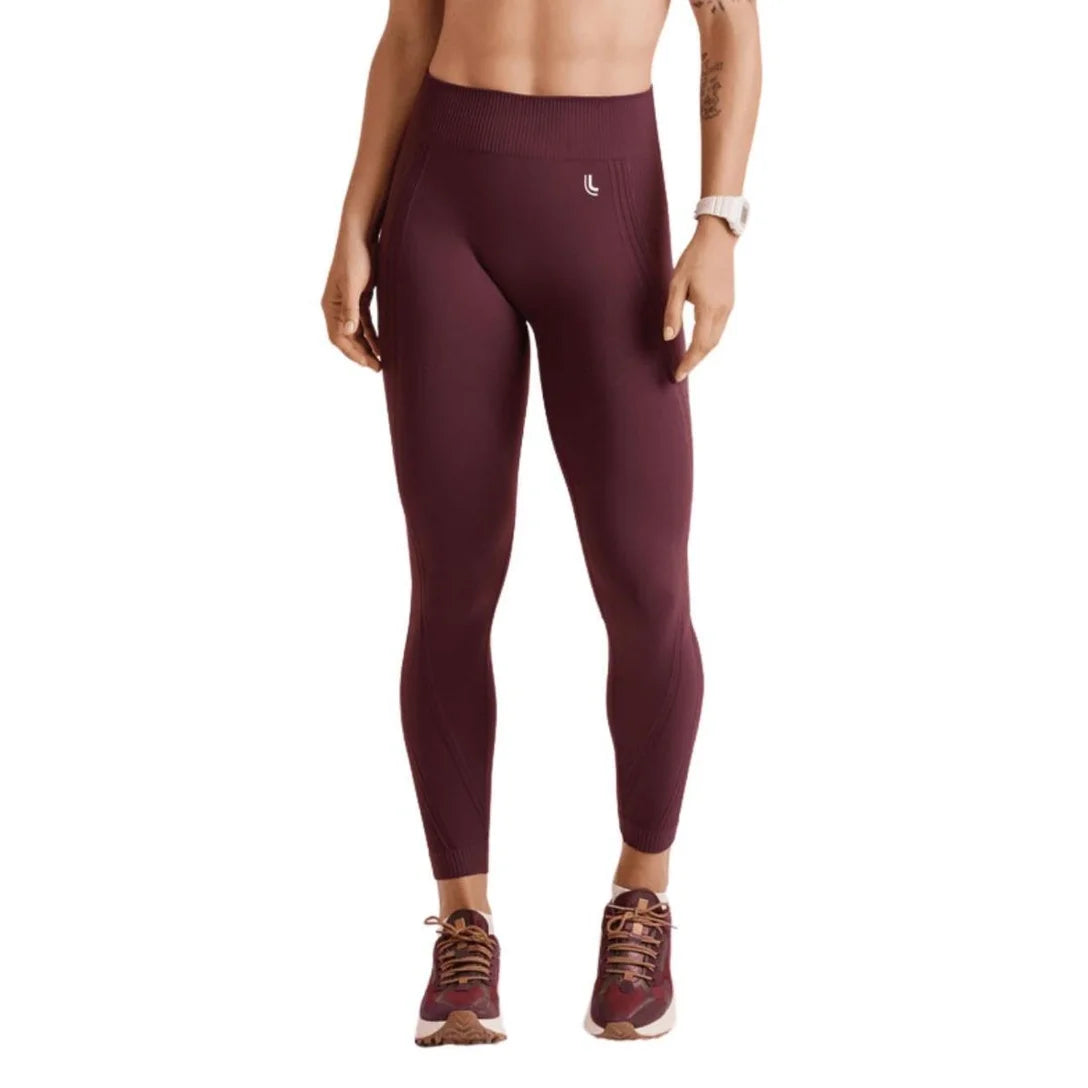 Calça Legging Max Lupo Sem Costura Fitness Sustentação :Feminino -Roxo