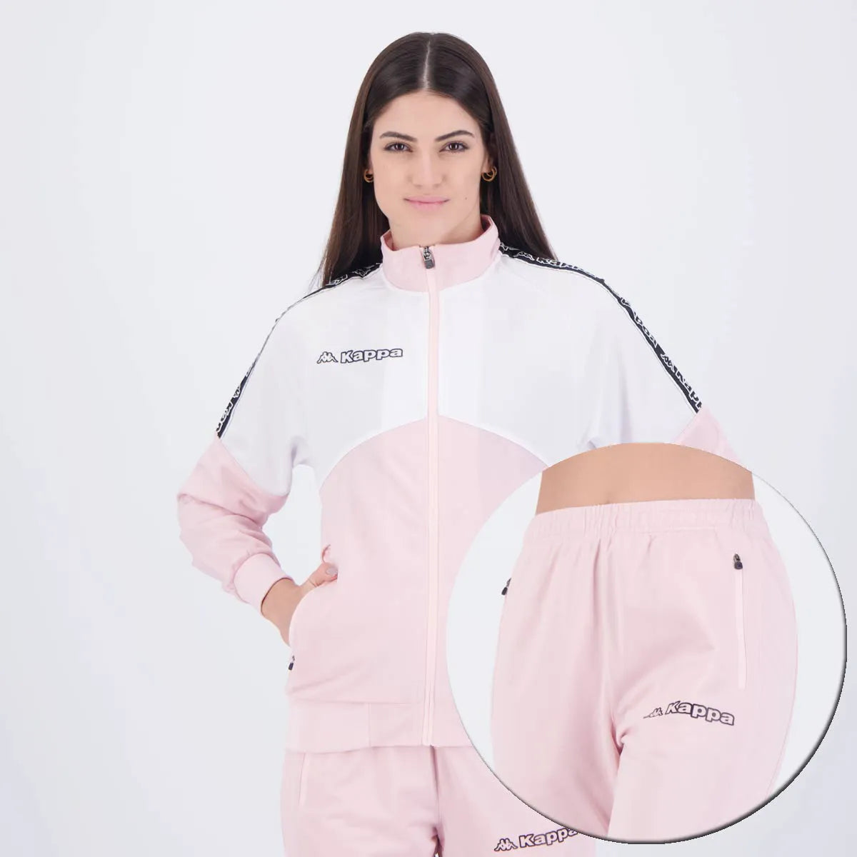 Agasalho Kappa Sport Cutts Feminino Rosa