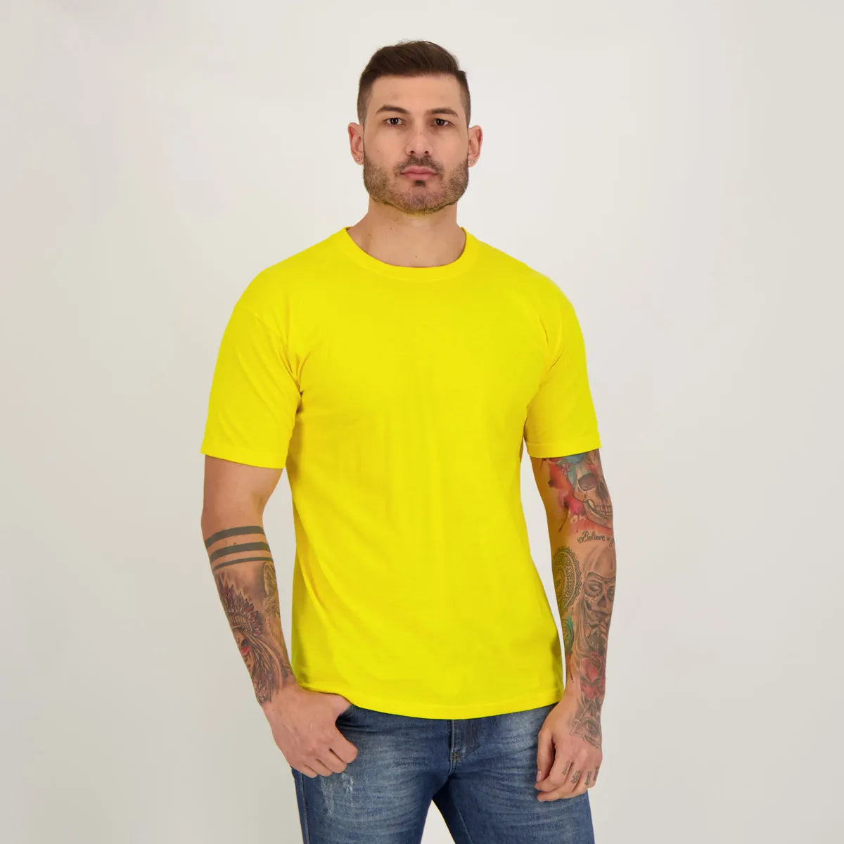 Camiseta Dras Basica Amarela