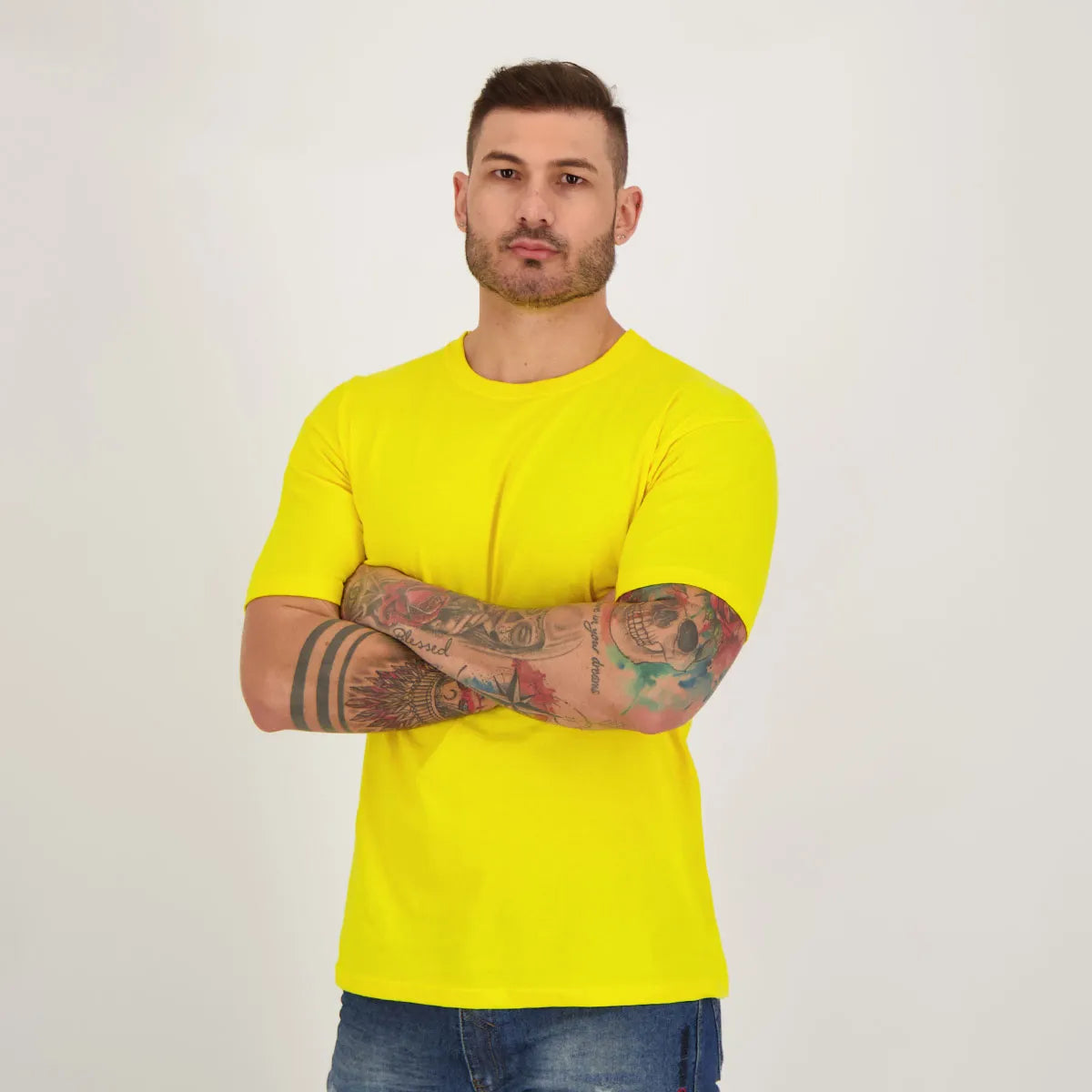 Camiseta Dras Basica Amarela