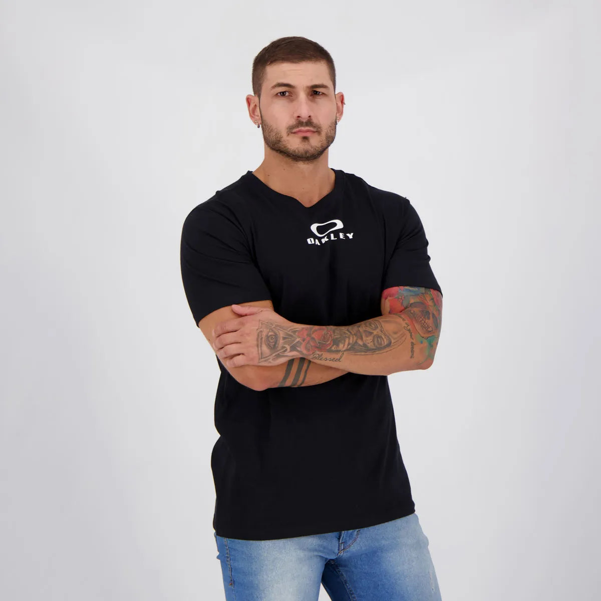 Camiseta Oakley Bark New I Preta
