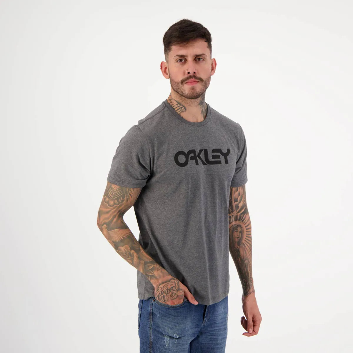Camiseta Oakley Mark II SS Grafite Mescla