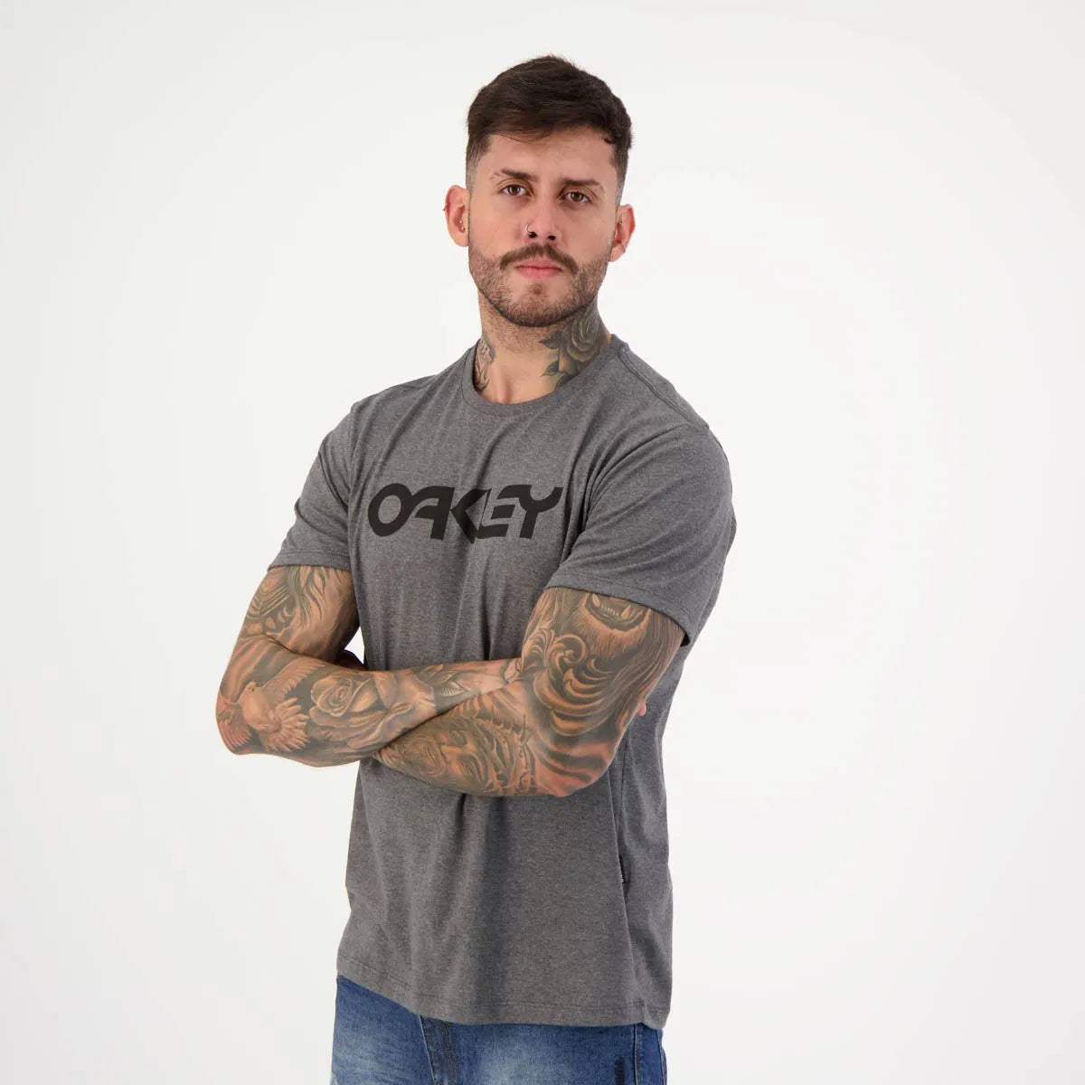Camiseta Oakley Mark II SS Grafite Mescla
