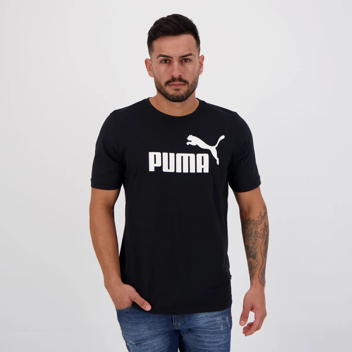 Camiseta Puma Essential Big Preta