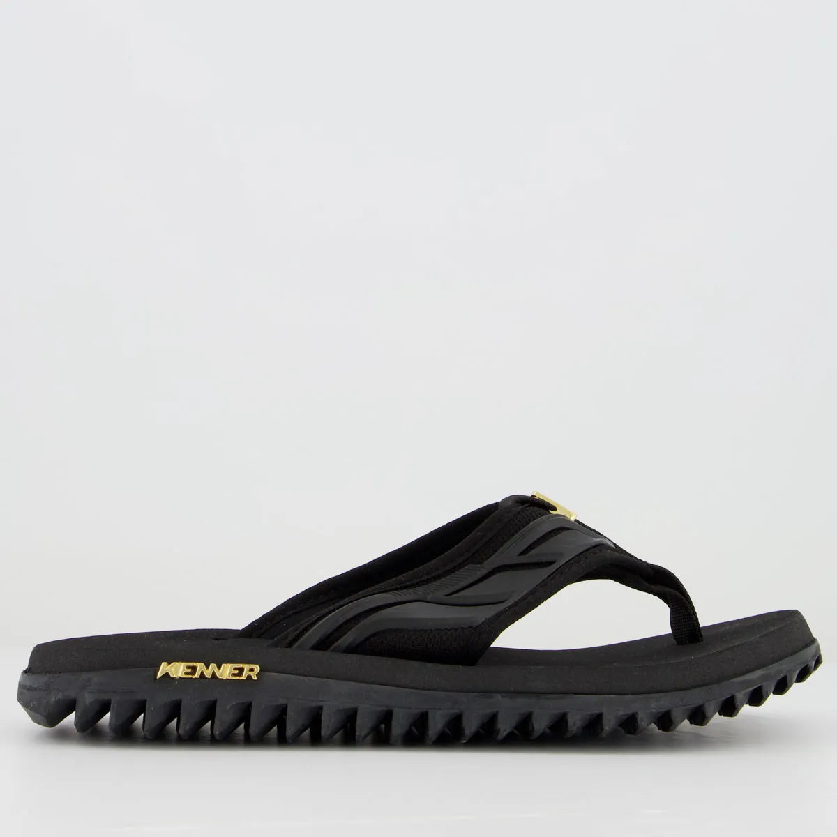 Chinelo Kenner Kivah Full Force Gold Preto
