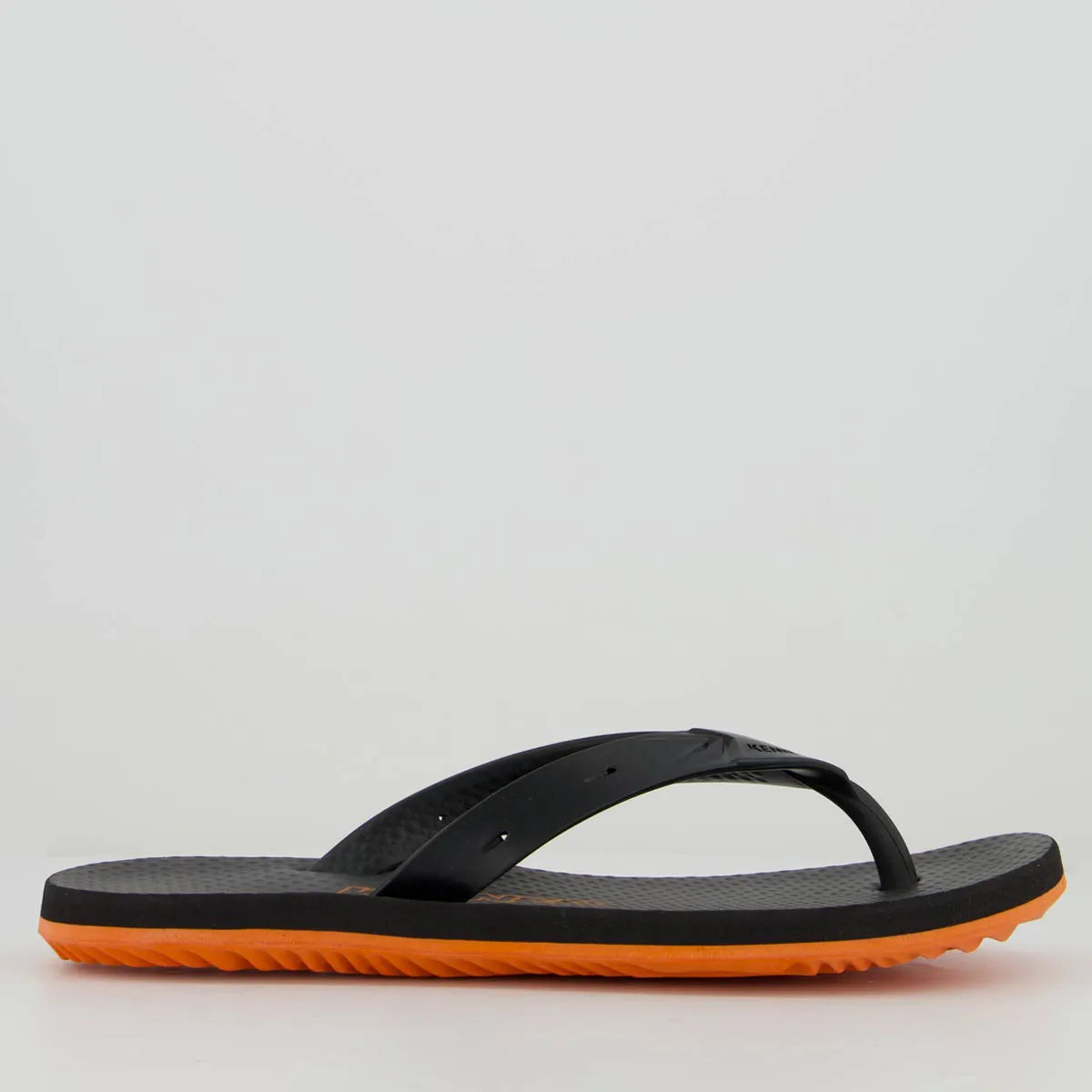 Chinelo Kenner New Summer Preto e Laranja
