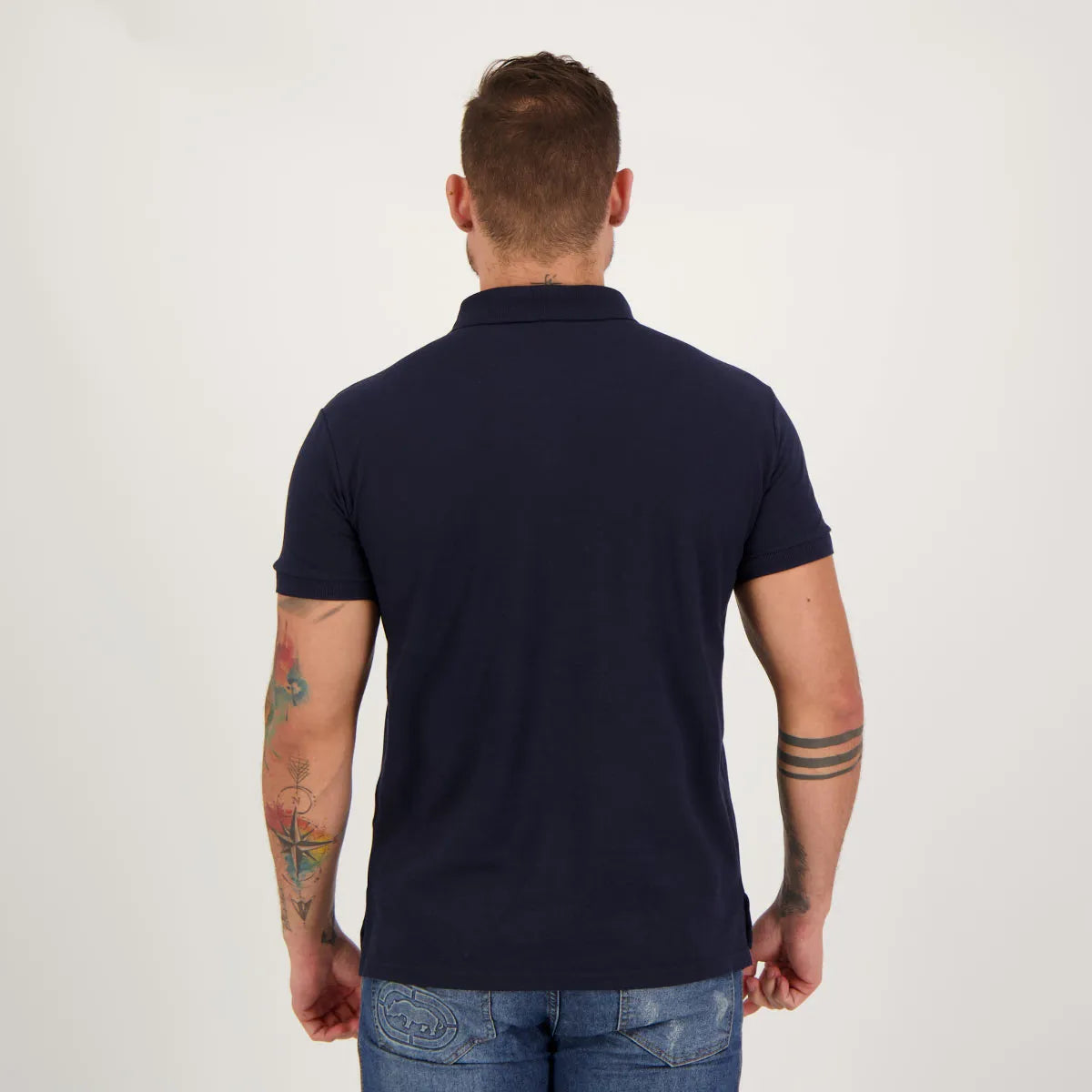 Polo Kappa Essential Sport Marinho