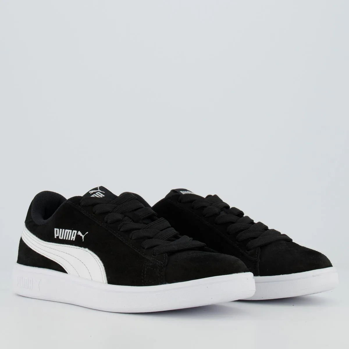Tênis Puma Smash V2 Preto e Branco